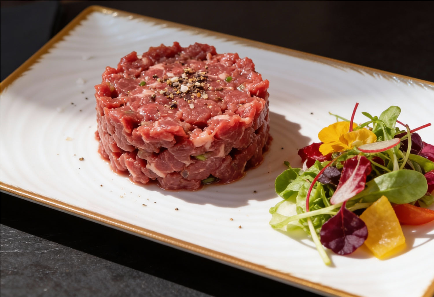 Tartare de bœuf Charolais – à La Frégate, brasserie conviviale